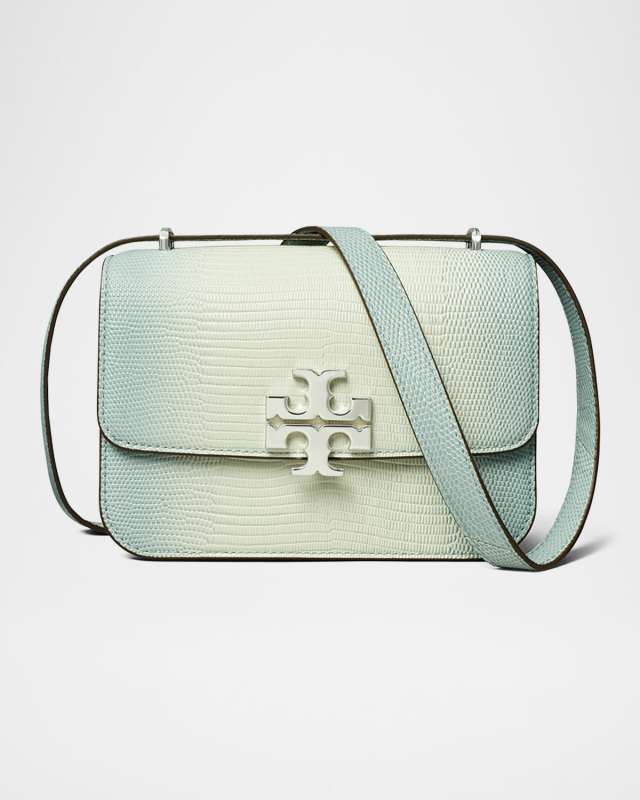 Eleanor Small Lizard-Print Shoulder Bag